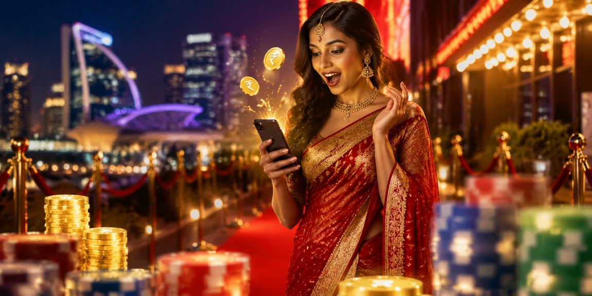 Rummy players focused at an Indian traditional setting with cards
